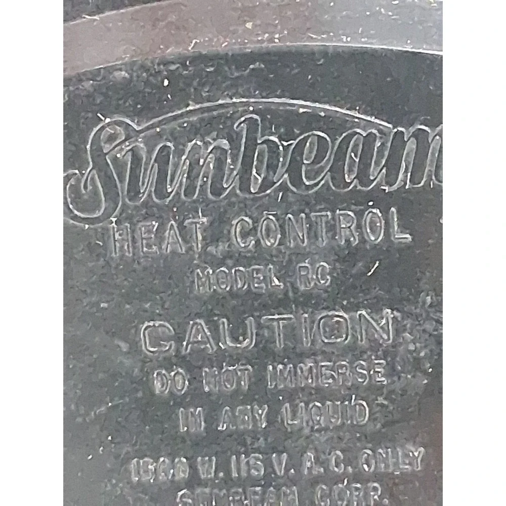 Sunbeam Model RC Electric Skillet Temperature Control Heat Probe. Z